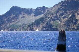 Crater Lake with Rocky Mountain Shore