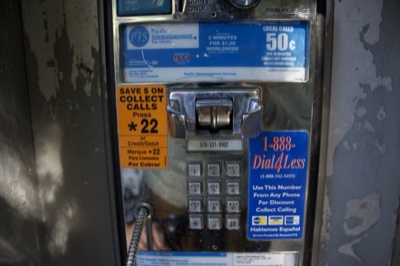 Vintage Payphone With Stickers