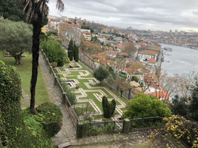 Geometric Garden Overlooking Porto River