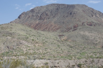 Arid Mountain in Desert Landscape
