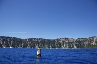 Phantom Ship Rock in Crater Lake
