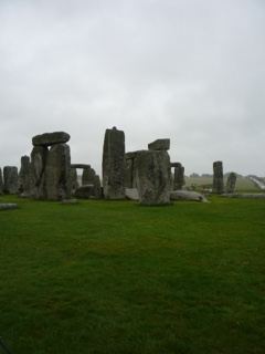 Stonehenge Megalithic Stones Under Overcast Sky