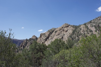 Rugged Mountain Ridge Under Clear Sky