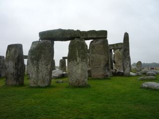 Stonehenge Megalithic Stones in Grass Field