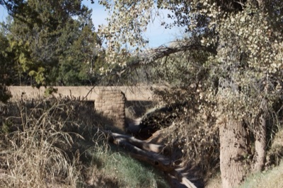 Adobe Bridge Over Acequia Ditch
