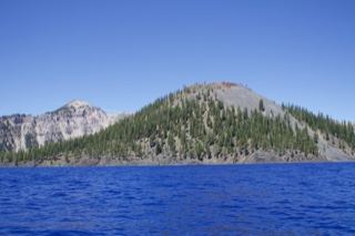 Wizard Island Over Crater Lake