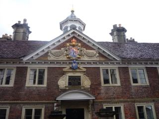 Historic Brick Manor House Facade