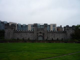 Dublin Castle facade overcast day