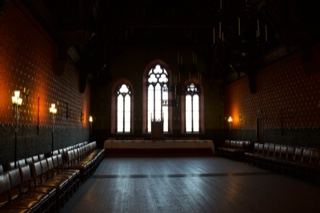 Empty Gothic Hall Interior