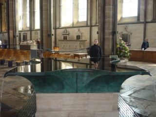 Baptismal Font in Cathedral Interior