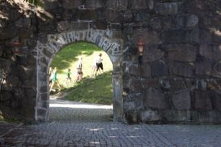 Stone Archway Garden Entrance