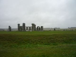 Stonehenge on Overcast Grassland