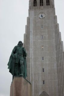 Leif Erikson Statue Before Hallgrímskirkja