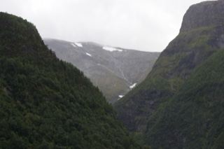 Mountain Valley Fjord Norway Overcast