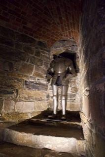 Knight Armor in Stone Stairwell