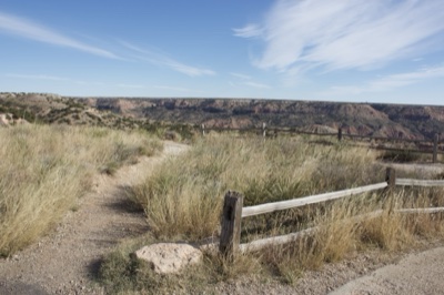 Canyon Overlook Trail with Grass Fence