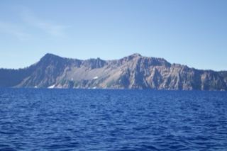 Crater Lake and Rugged Mountain