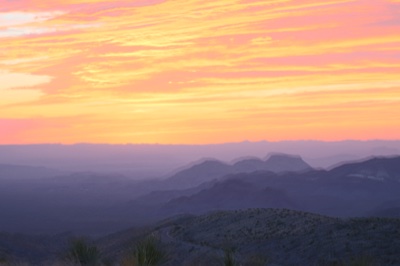 Desert Mountain Sunset Sky