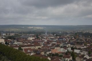 Overcast View of European Town Rooftops