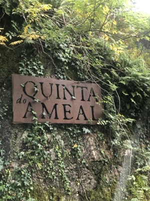 Quinta do Ameal Sign on Ivy Covered Wall