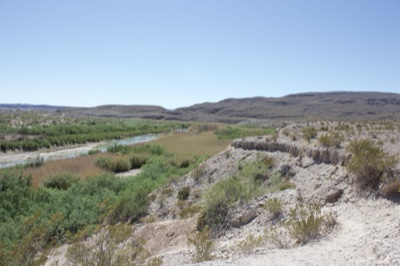 Desert River Valley Landscape