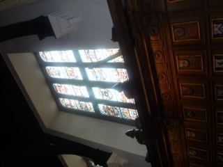 Stained Glass Window Interior View