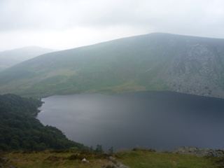Misty Mountain Lake in Valley