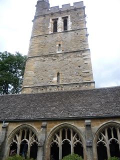 Stone Church Tower and Cloister Arches