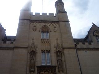 Gothic Stone University Building Facade