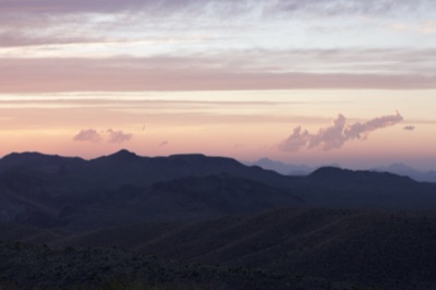 Mountain Silhouette at Twilight