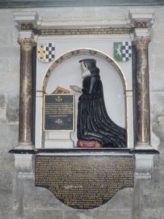 Memorial Effigy of Woman in Church Niche