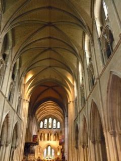 Gothic Cathedral Nave Interior