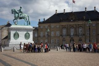 Equestrian Statue at Amalienborg Palace