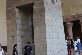 Ancient Stone Doorway in Museum Hall