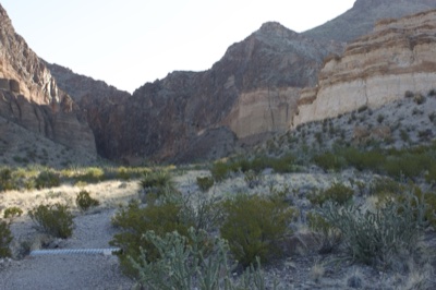 Desert Canyon with Rocky Cliffs