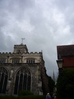 Gothic Church Under Overcast Sky