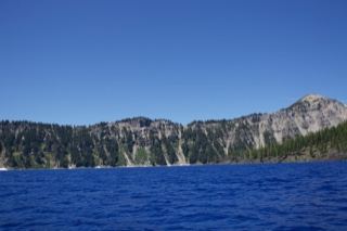 Deep Blue Lake With Mountain Range