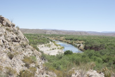 Desert River Valley Landscape