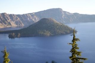 Wizard Island Crater Lake View