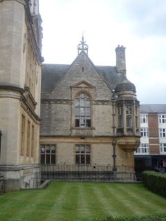 Historic Gothic Stone Building Courtyard