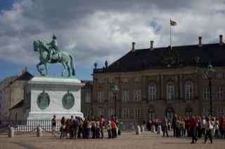 Equestrian Statue at Amalienborg Palace