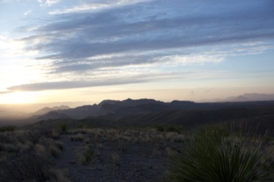 Desert Mountain Sunset Landscape