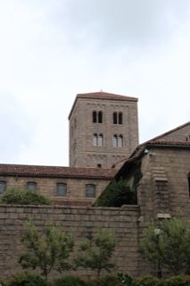 Medieval Stone Tower and Cloister Wall