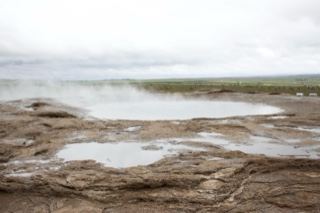 Geothermal Geyser Field in Iceland